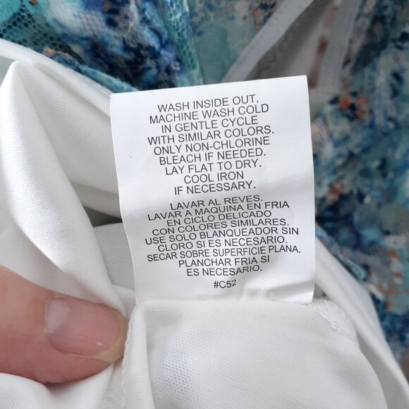 Love Reign Lace Sleeveless Dress XS Blue Floral 124A - Picture 6 of 6